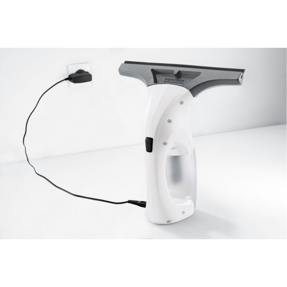 Пилосос Karcher віконний WV 1 Plus, вода -0.1л, автон. робота до 25хв, вага-0.5кг, білий
