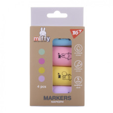 Набір маркерів Yes текстовий Miffy 4 шт (391093)