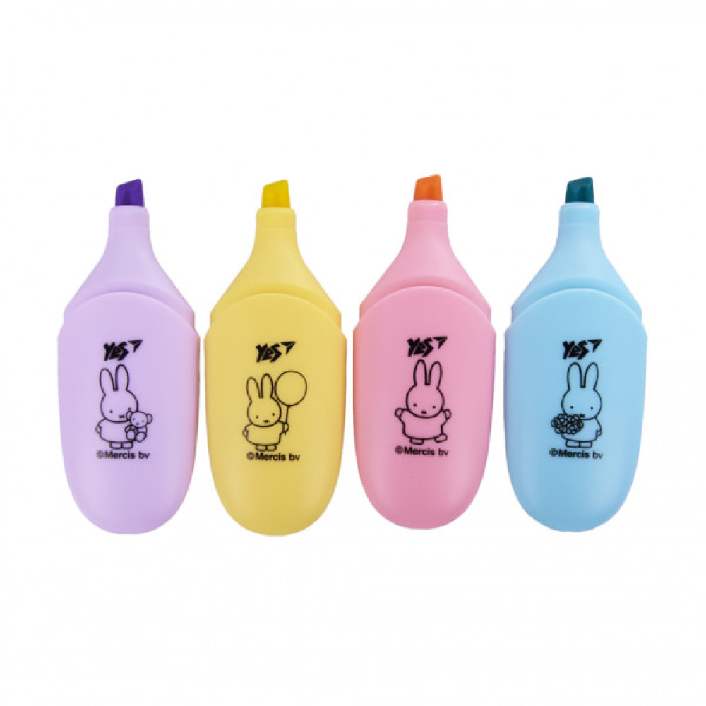 Набір маркерів Yes текстовий Miffy 4 шт (391093)
