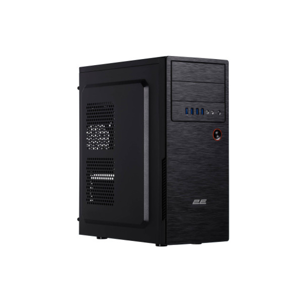 Корпус 2E Alfa E1802 без БЖ 4xUSB3.0, VGA 320мм, ATX, чорний