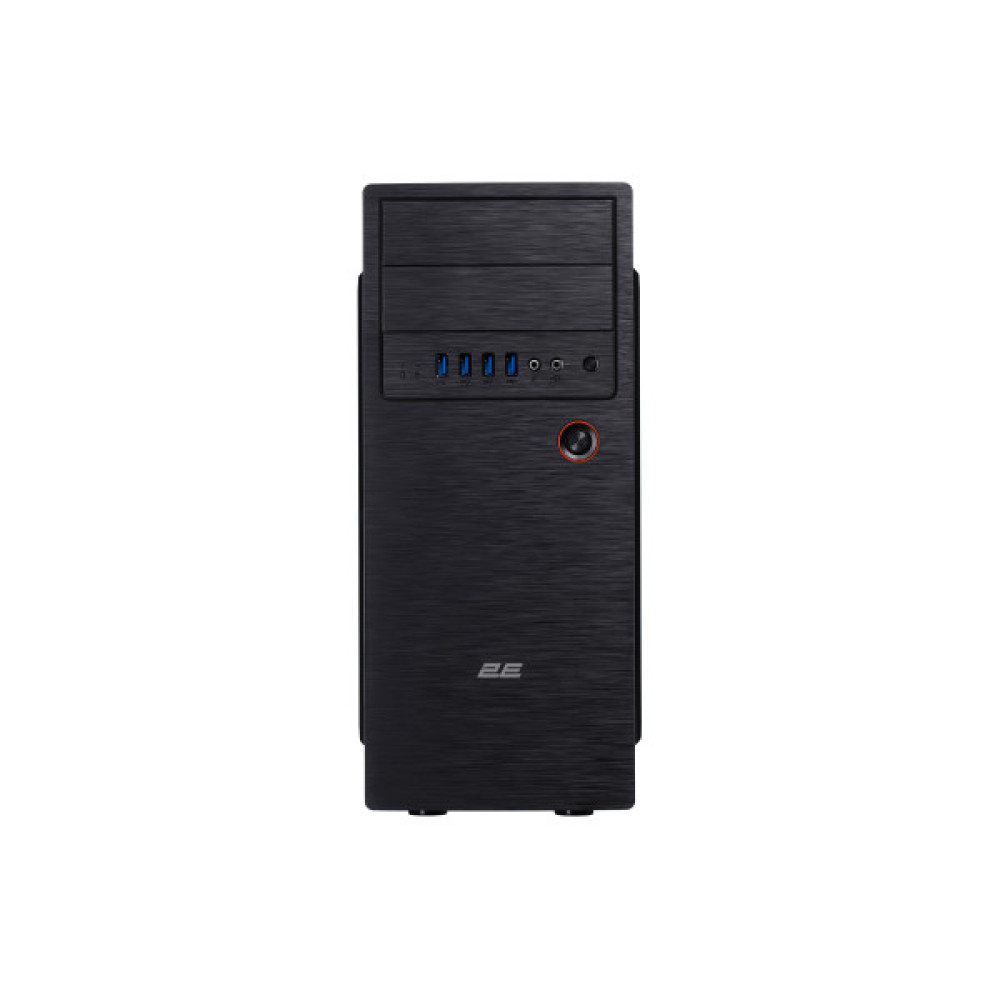 Корпус 2E Alfa E1802 без БЖ 4xUSB3.0, VGA 320мм, ATX, чорний