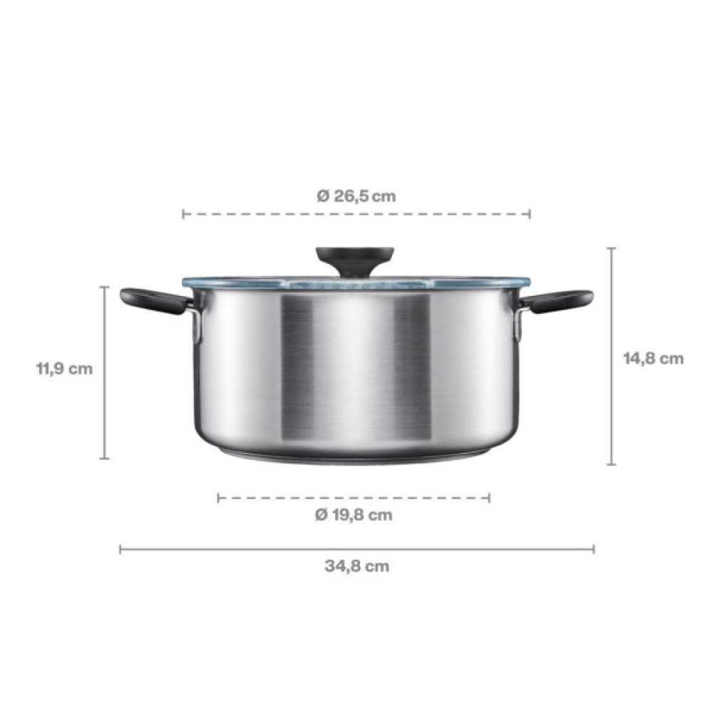 Каструля Fiskars Functional Form з кришкою 5 л (1072317)