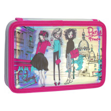 Пенал Cool For School 2 відділення з відворотами Рожевий (CF87283)