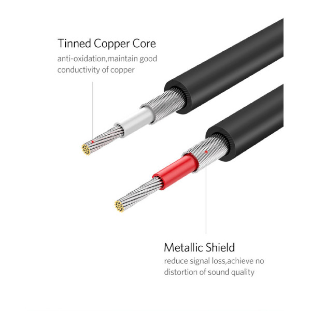 Кабель мультимедійний 2xRCA M to 2xRCA M 3.0m AV104 black Ugreen (10519)