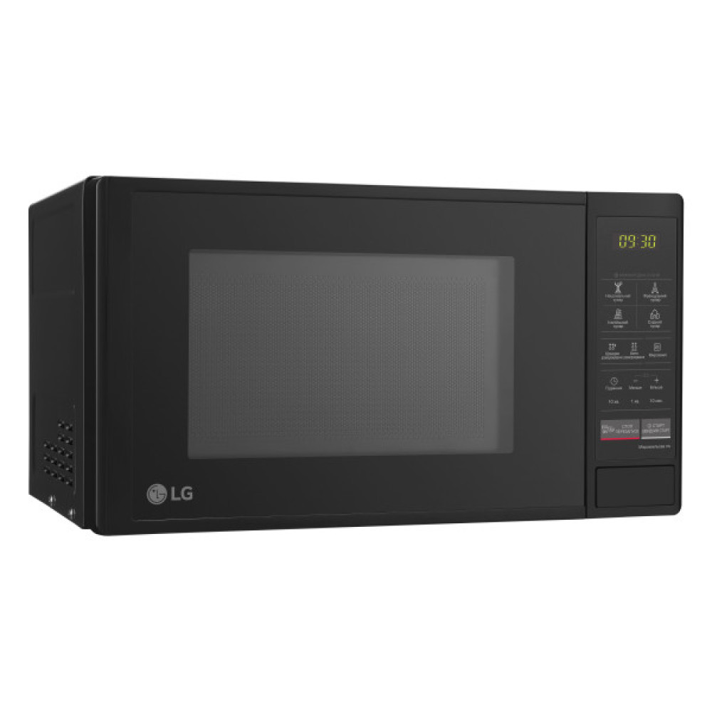 Мікрохвильова піч LG, 20л, електрон. керування, 700Вт, дисплей, чорний