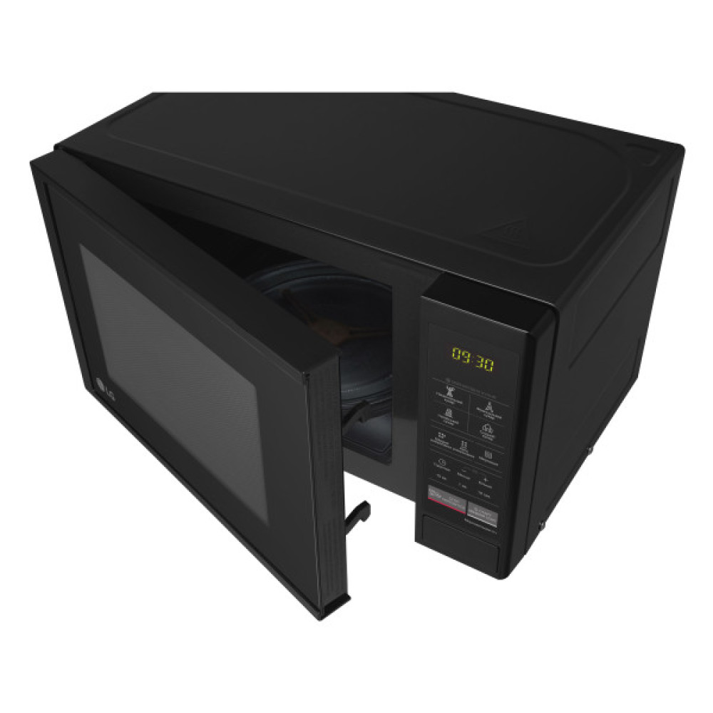Мікрохвильова піч LG, 20л, електрон. керування, 700Вт, дисплей, чорний