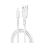 Дата кабель USB 2.0 AM to Lightning 1.0m 2.4A white Grand-X (PL-05W)