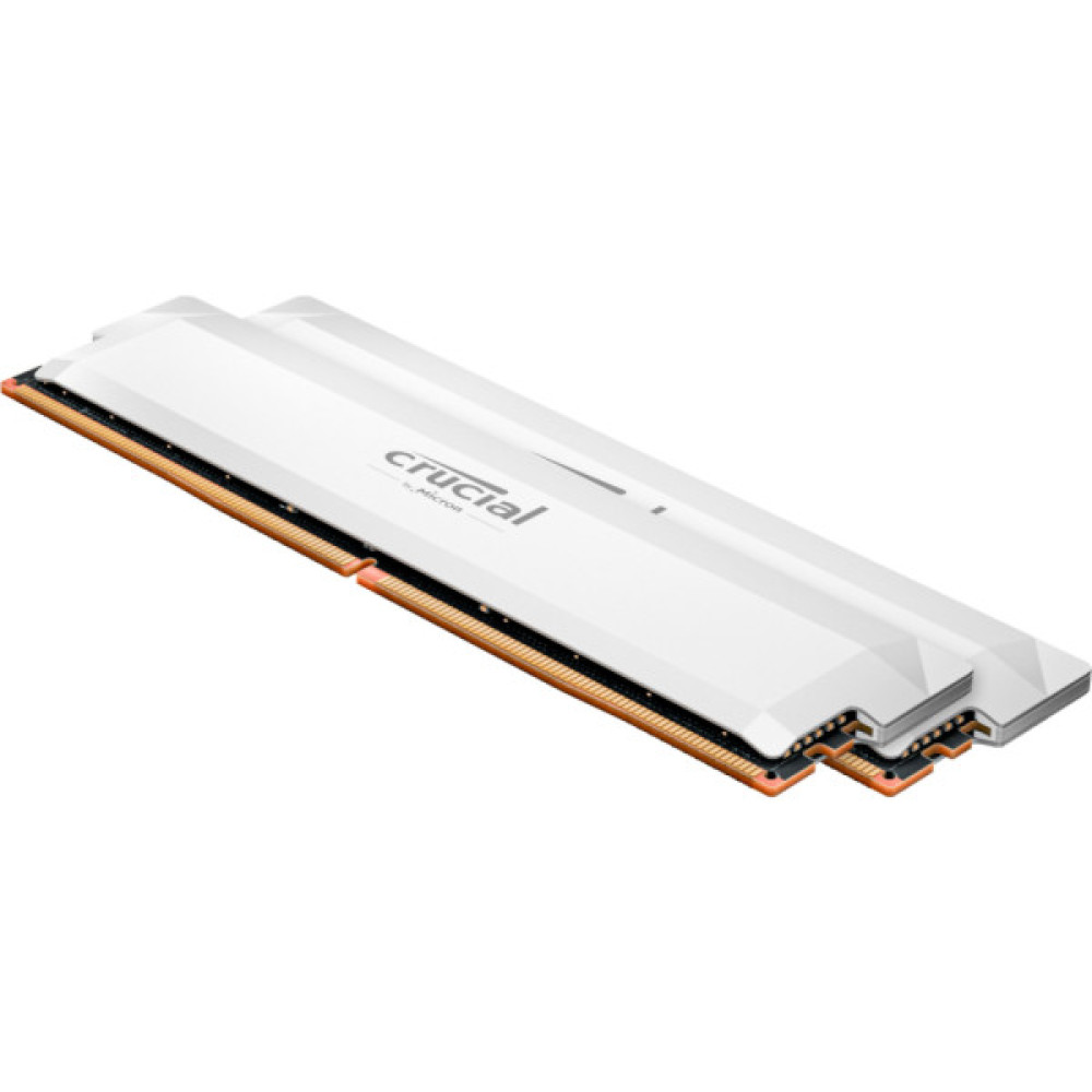 Модуль пам'яті для комп'ютера DDR5 32GB (2x16GB) 6400 MHz Pro Overclocking White Micron (CP2K16G64C38U5W)