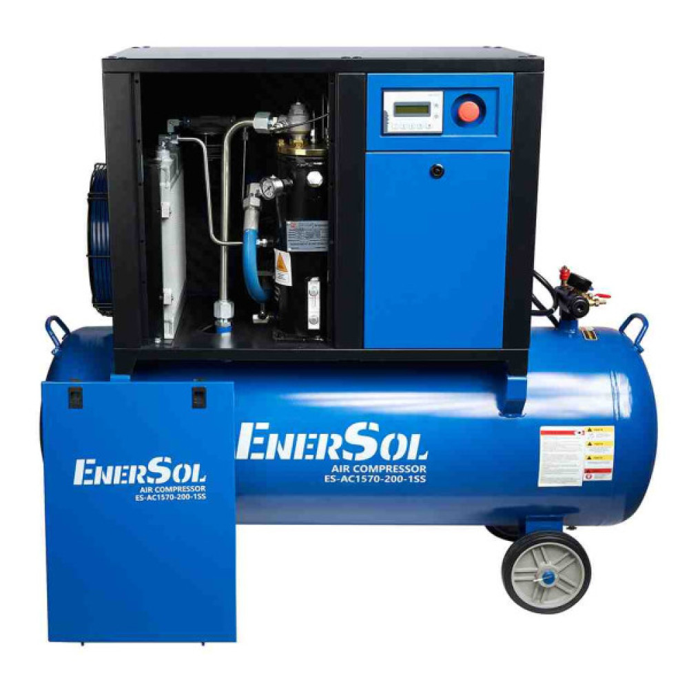 Компресор Enersol гвинтовий 1570 л/хв, 7,5 кВт, 200л, 198кг (ES-AC1570-200-1SS)