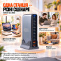 Зарядний пристрій XoKo 8xUSB-C PD 65 - 140W + 2xUSB QC30W GaN3 800W (XK-QC-800)