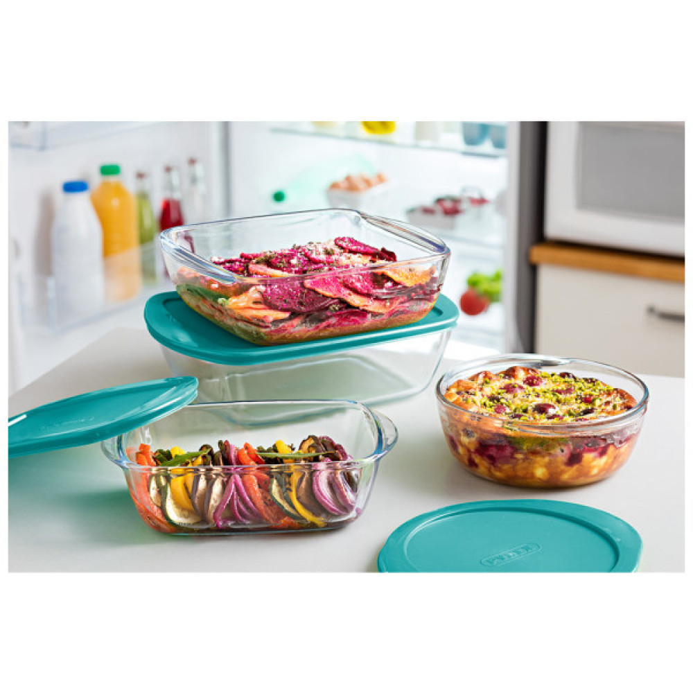 Форма для випікання Pyrex CookStore з кришкою прямокутна 28 х 20 х 8 см 2.5 л (216P000/7645)
