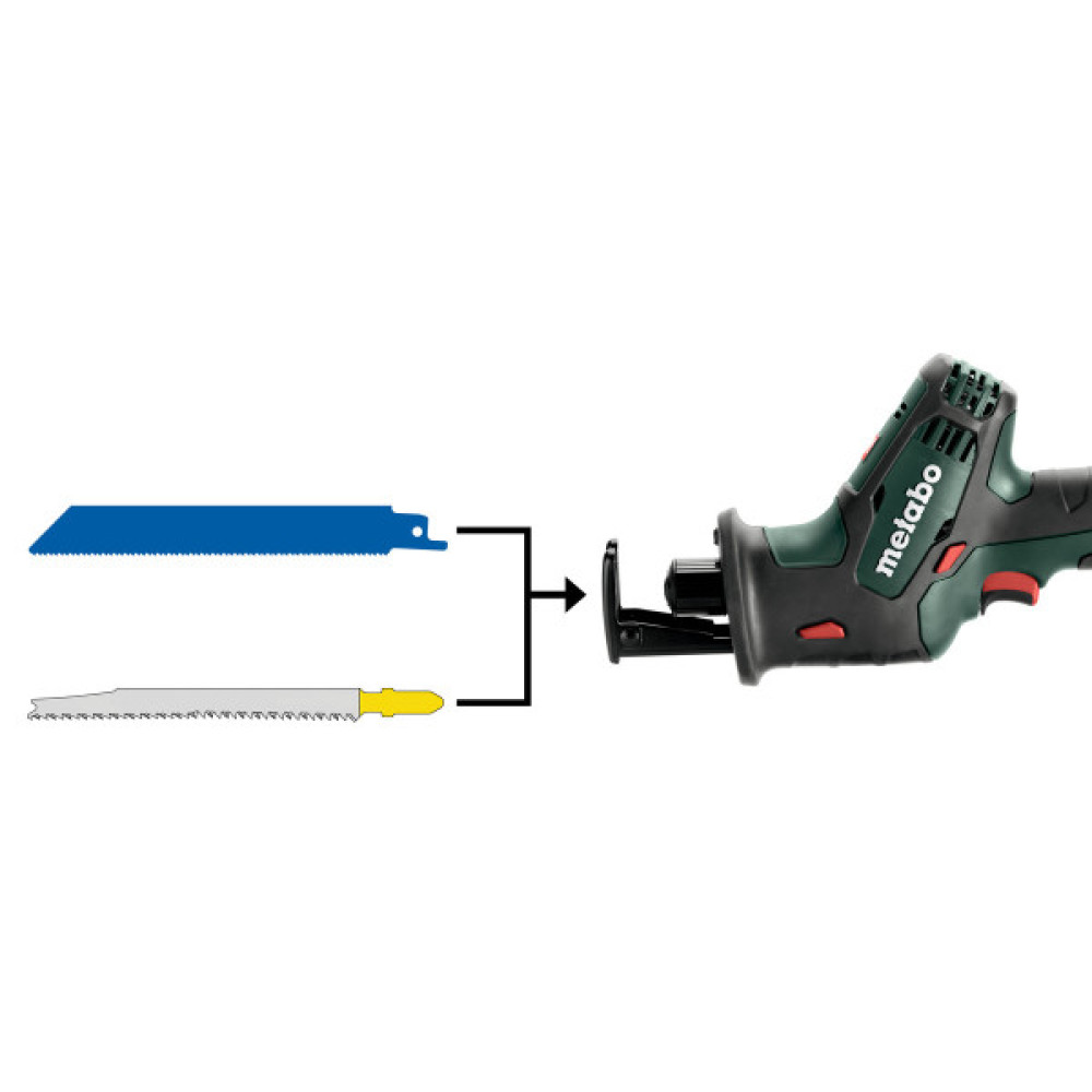 Пилка шабельна акумуляторна Metabo SSE 18 LTX COMPACT 18В хід 13мм 1.4кг без АКБ та ЗП
