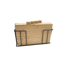 Дошка для нарізання Ardesto Midori 4шт, 30 х 5.6 х 20.3 см, бамбук, метал (AR1430BA) Дошка для нарізання Ardesto Midori 4шт, 30 х 5.6 х 20.3 см, бамбук, метал (AR1430BA)