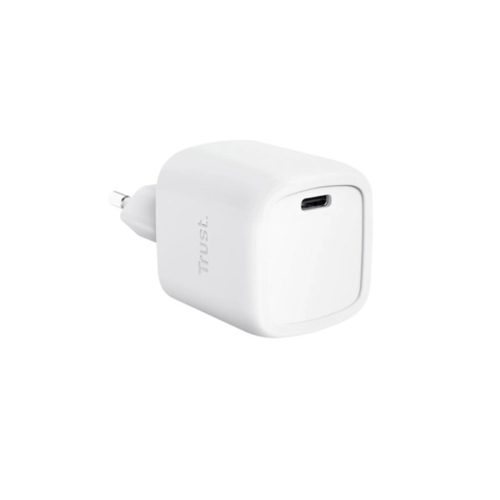 Зарядний пристрій Trust USB-C PD30W GaN white (25520_TRUST)