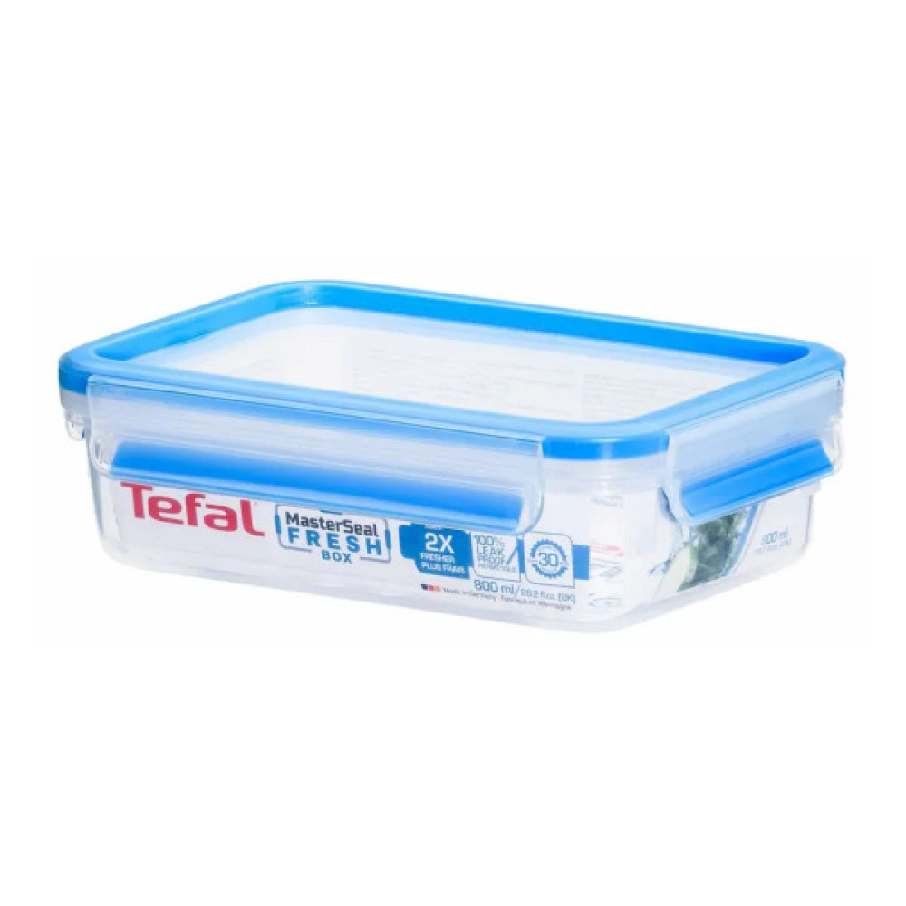 Харчовий контейнер Tefal MasterSeal, прямокутний, 800мл, пластик (K3021812)
