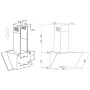 Витяжка кухонна Eleyus SPECTRA 1000 LED 60 WH Витяжка кухонна Eleyus SPECTRA 1000 LED 60 WH