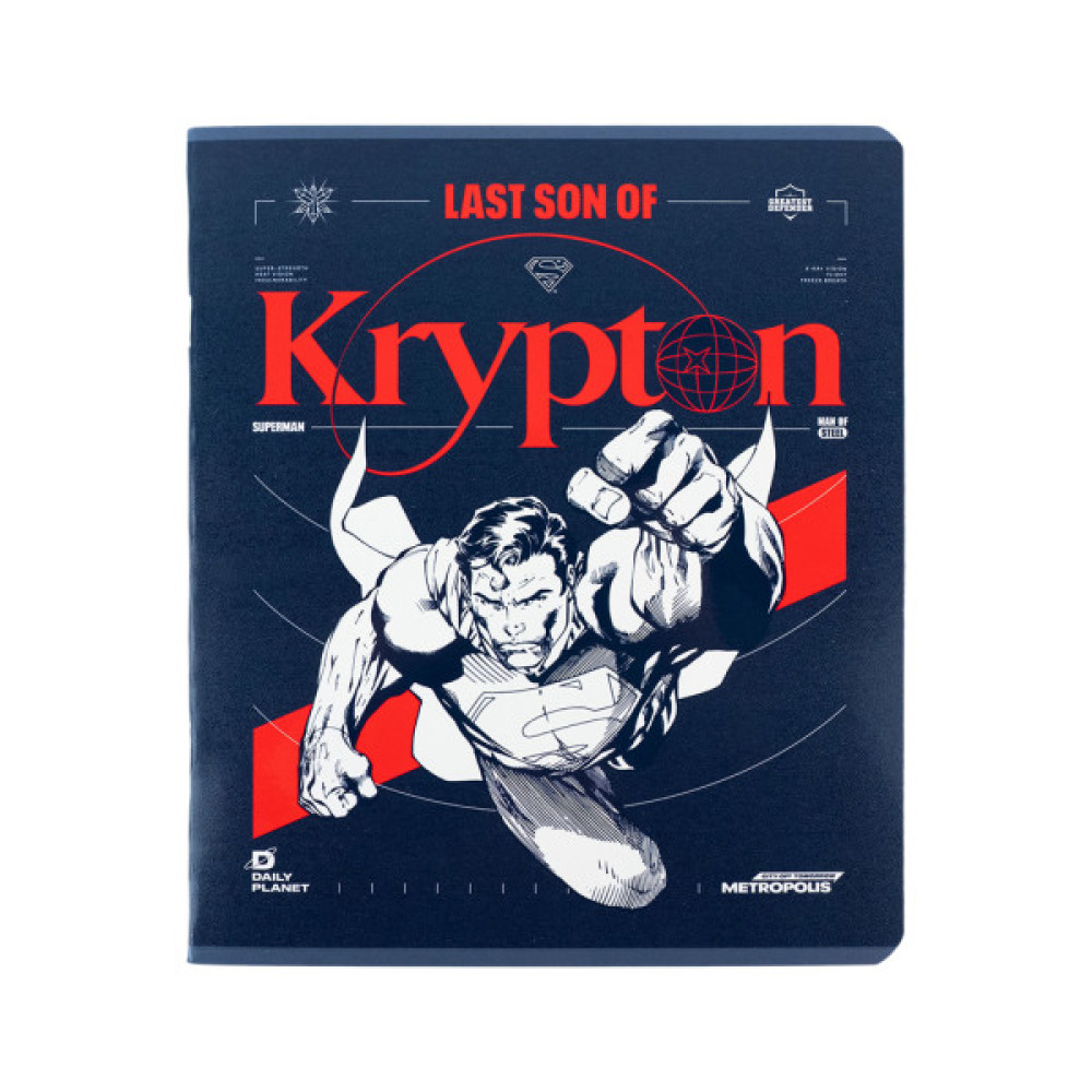 Зошит Kite DC Comics 48 аркушів, клітинка (DC24-259)