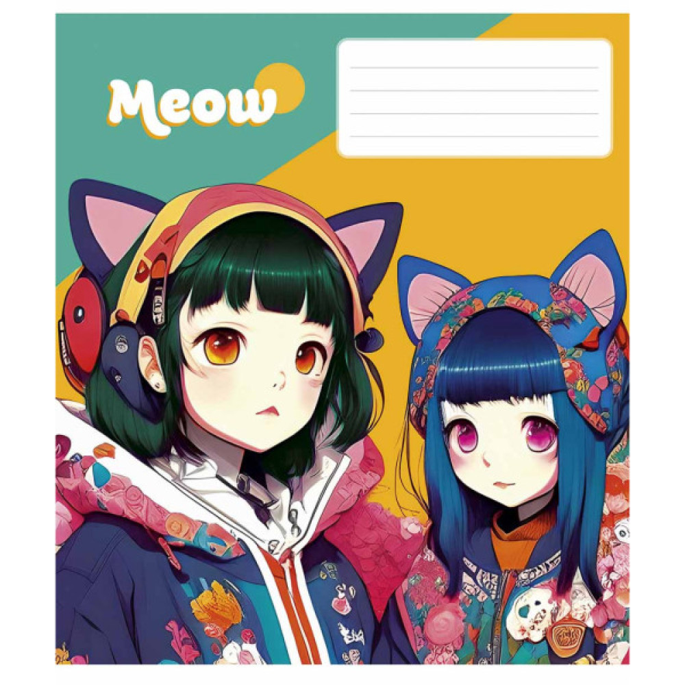 Зошит Школярик Kawaii 48 аркушів лінія (048-3302L)