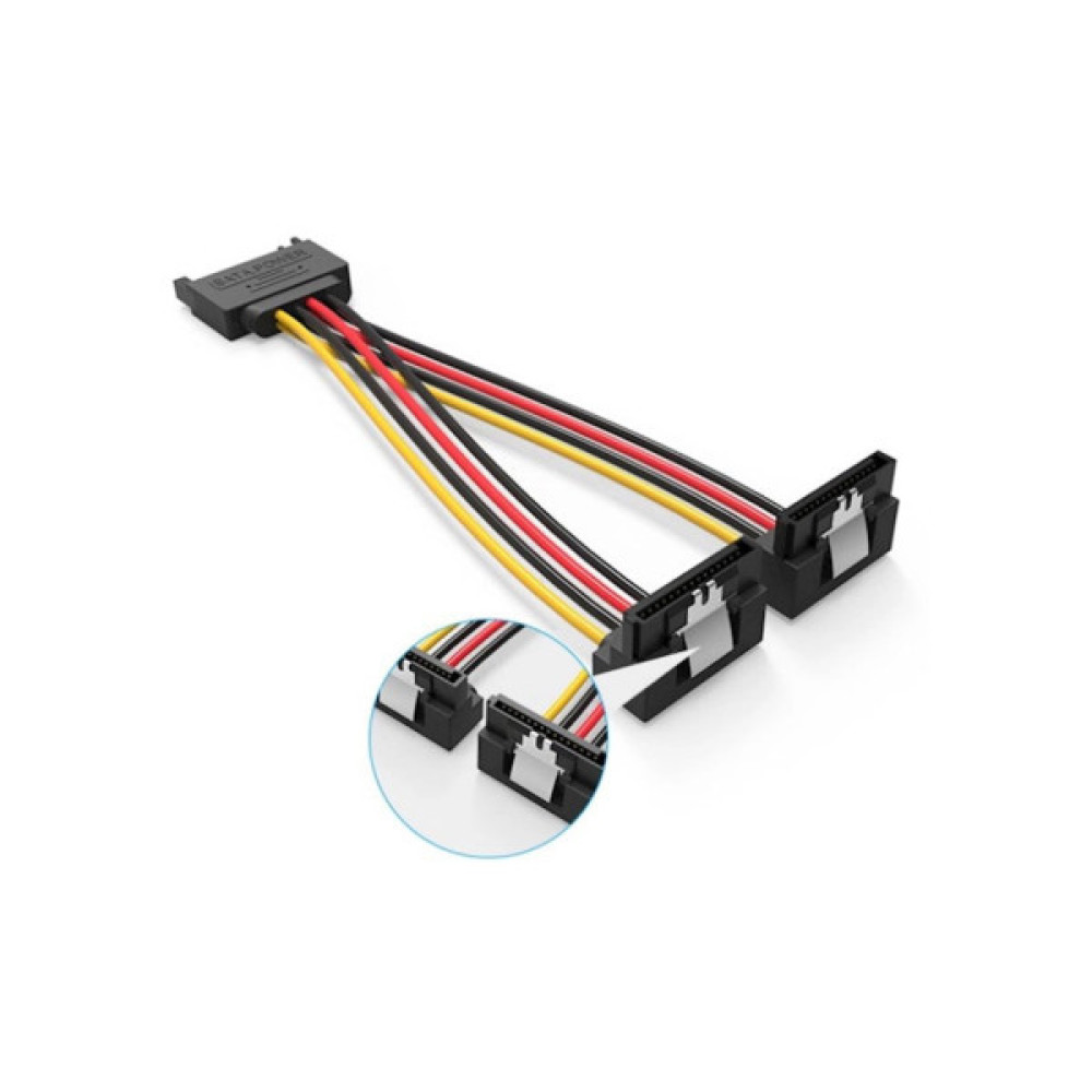 Кабель живлення Serial ATA Male to 2xSATA Female VENTION (KDBBB)