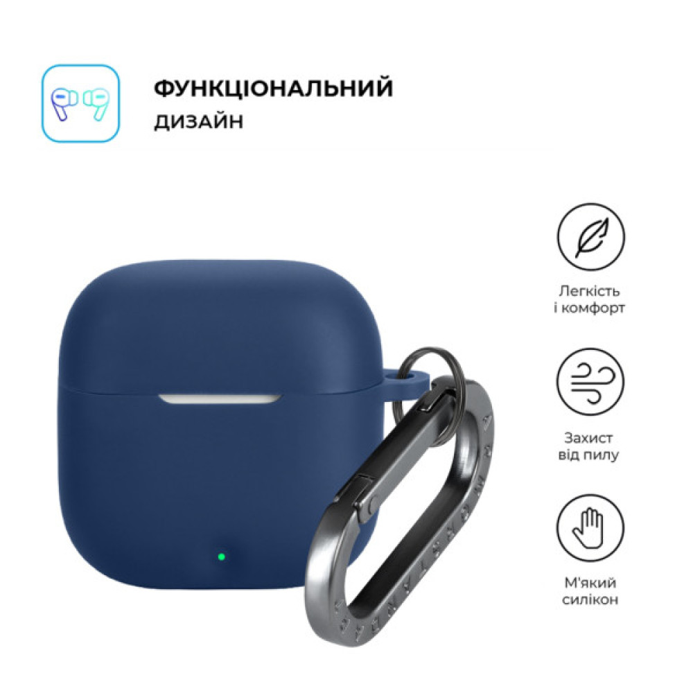 Чохол для навушників Armorstandart Hang Case For OPPO Enco Buds3 Dark Blue (ARM88031)