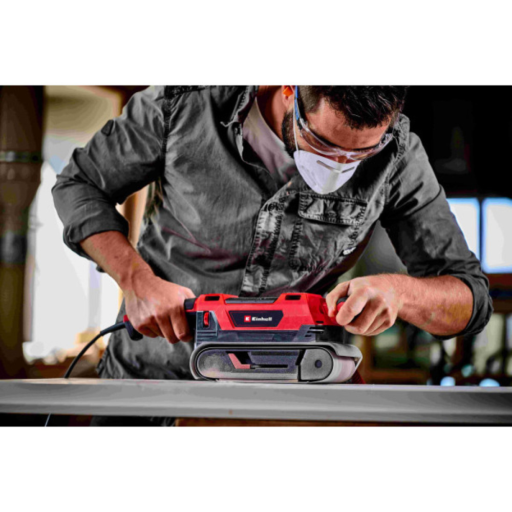 Шліфмашина стрічкова Einhell TE-BS 850 E, 850 Вт, 75х533 мм, кабель 3 м, 3.33 кг