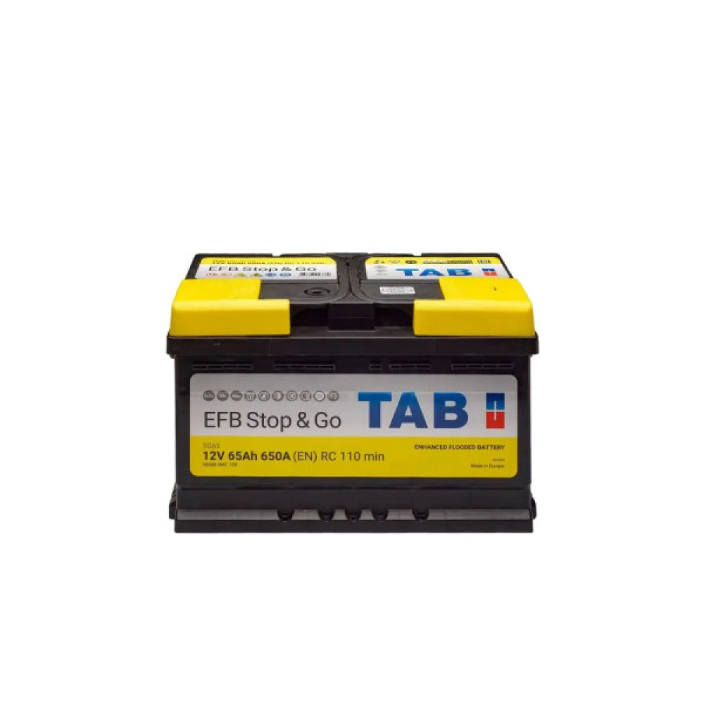 Акумулятор автомобільний TAB 65 Ah/12V EFB Stop GO (212 860) Акумулятор автомобільний TAB 65 Ah/12V EFB Stop GO (212 860)