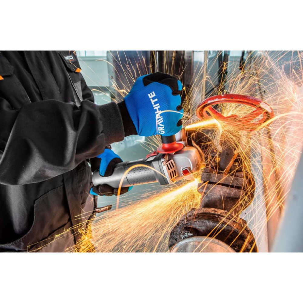 Шліфмашина кутова GRAPHITE 125мм 1100Вт 11000об/хв 2.7кг