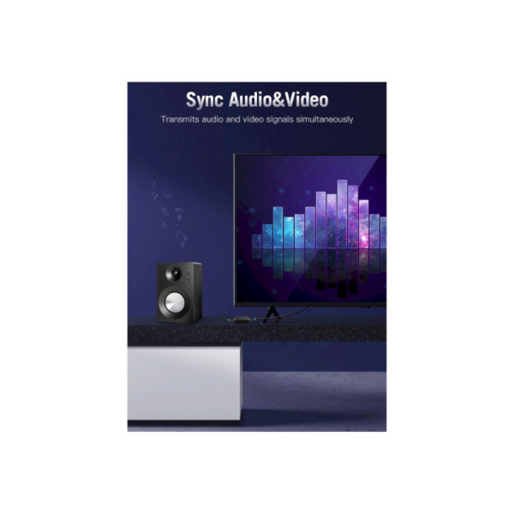 Кабель мультимедійний HDMI M to HDMI M 2.0m V2.0 4K30Hz VENTION (AACBH)