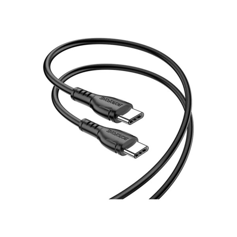 Дата кабель USB-C to USB-C 1.0m 60W Triumph BX51 black BOROFONE (6931474751669)