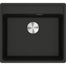 Мийка кухонна Franke Maris, фраграніт, прямокутник, без крила, 560х510х200мм, чаша - 1, врізна, MRG 610-52 TL, онікс