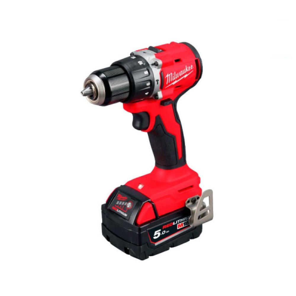 Шурупокрут-дриль акумуляторний Milwaukee M18 BLPDRC-502C 18В 2х5А·год М12-М18 60Нм 0·1700об/хв 1.5кг