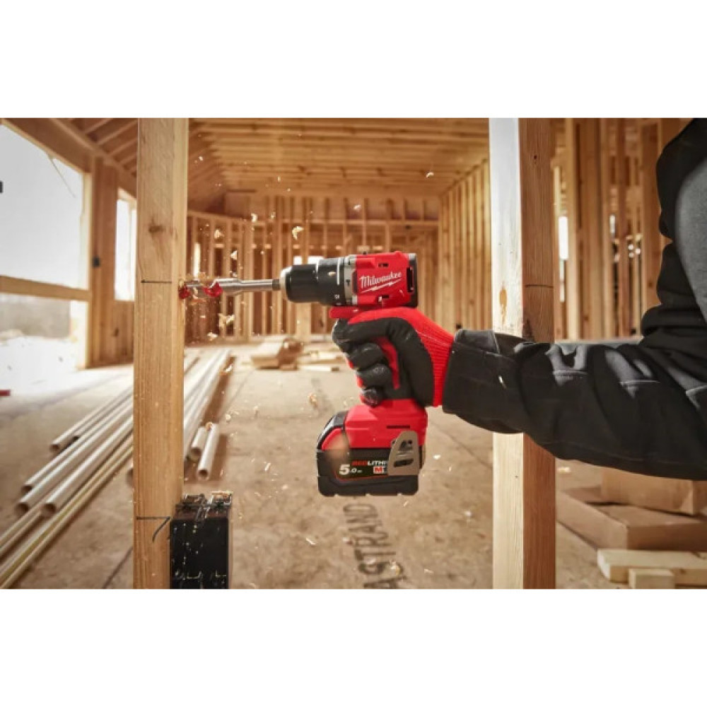 Шурупокрут-дриль акумуляторний Milwaukee M18 BLPDRC-502C 18В 2х5А·год М12-М18 60Нм 0·1700об/хв 1.5кг