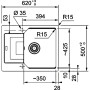 Мийка кухонна Franke Urban, фраграніт, прямокутник, з крилом, 780х500х220мм, чаша - 1, врізна, оборотна, UBG 611-78 XL, сірий сланець Мийка кухонна Franke Urban, фраграніт, прямокутник, з крилом, 780х500х220мм, чаша - 1, врізна, оборотна, UBG 611-78 XL, сірий сланець