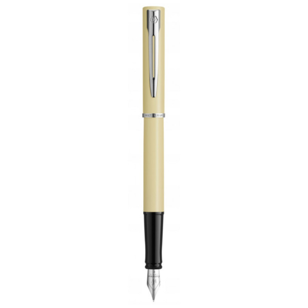 Ручка пір'яна Waterman ALLURE Pastel Yellow CT  FP F + Картриджі Mini блістер (13 318b2)