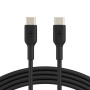 Кабель USB-C > USB-C заряджання/синхронізації Belkin 1м, 60Вт, Type-C, PVC, чорний