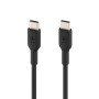 Кабель USB-C > USB-C заряджання/синхронізації Belkin 1м, 60Вт, Type-C, PVC, чорний