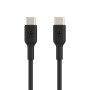 Кабель USB-C > USB-C заряджання/синхронізації Belkin 1м, 60Вт, Type-C, PVC, чорний