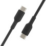 Кабель USB-C > USB-C заряджання/синхронізації Belkin 1м, 60Вт, Type-C, PVC, чорний