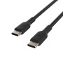 Кабель USB-C > USB-C заряджання/синхронізації Belkin 1м, 60Вт, Type-C, PVC, чорний