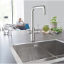 Змішувач для кухні Grohe Blue Home, довж.виливу - 223мм,  поворотний, 1 важіль + сенсор, хром