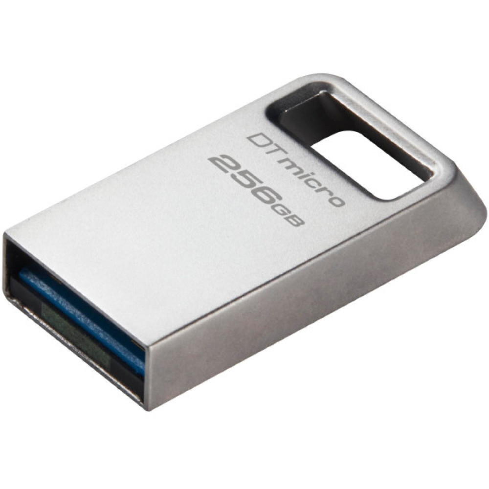 Накопичувач Kingston  256GB USB 3.2 Type-A Gen1 DT Micro R200MB/s Metal