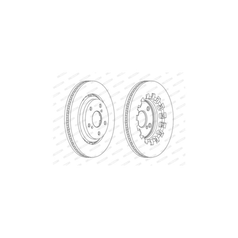 Гальмівний диск FERODO DDF2268C