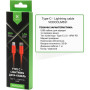 Дата кабель USB-C to Lightning 1.0m 20W Nylon Red Vinga (VCDCCLM531) Дата кабель USB-C to Lightning 1.0m 20W Nylon Red Vinga (VCDCCLM531)