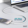 Дата кабель USB 2.0 AM to Lightning 2.0m 12W white Digitus (AK-600108-020-W)