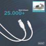 Дата кабель USB 2.0 AM to Lightning 2.0m 12W white Digitus (AK-600108-020-W)
