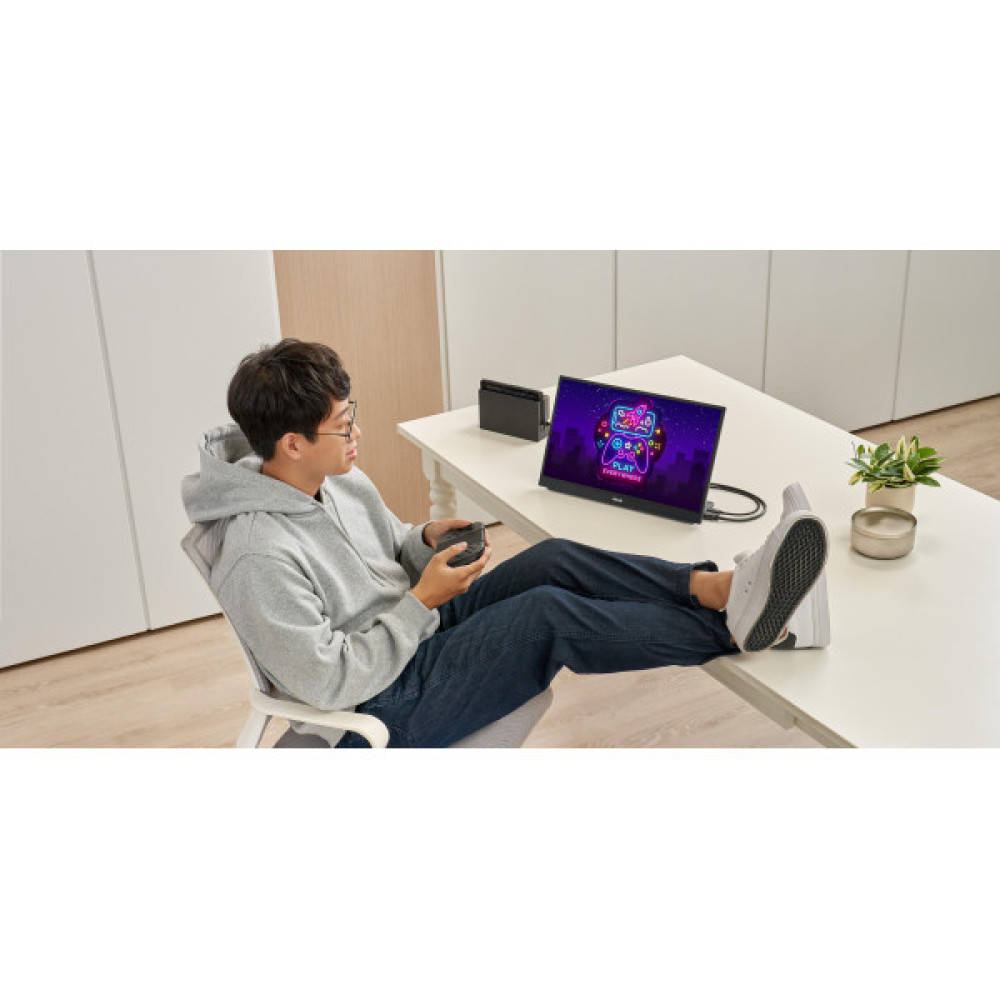 Монітор портативний Asus 17.3" ZenScreen MB17AHG HDMI, 2xUSB-C, Audio, IPS, 144Hz, sRGB 100%, AdaptiveSync, Cover