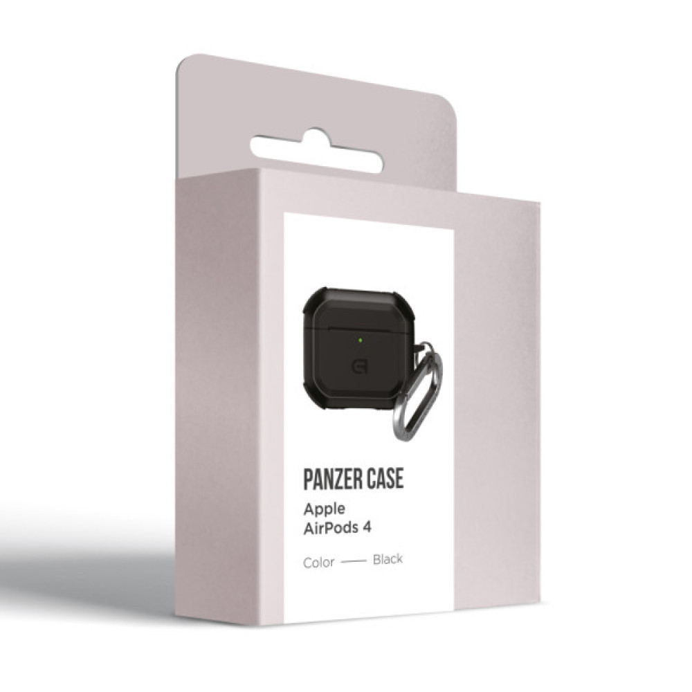 Чохол для навушників Armorstandart Panzer для Apple Airpods 4 Black (ARM82552)