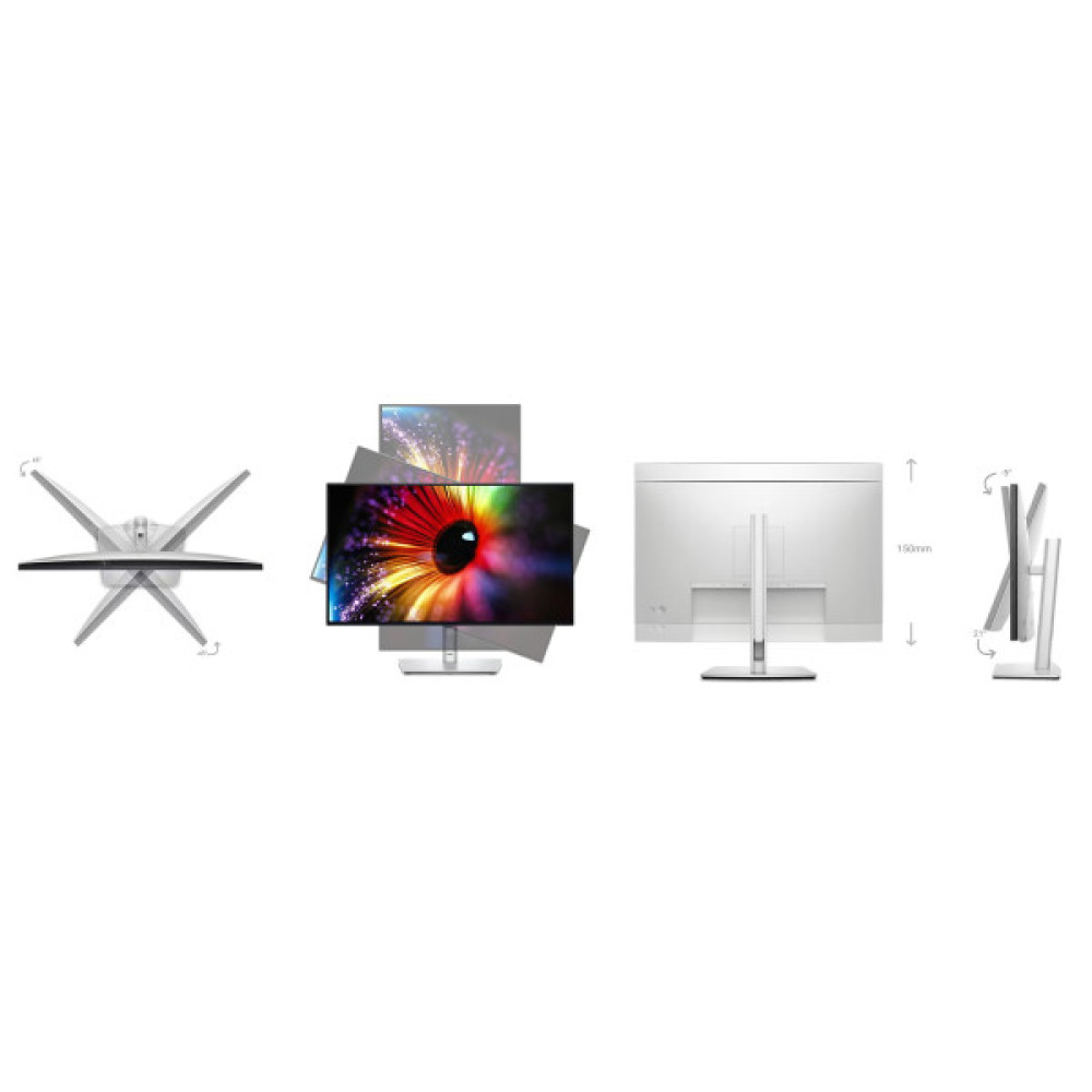 Монітор DELL 27" U2724D HDMI, DP, USB, Audio, IPS, 2560x1440, 120Hz, sRGB 100%, Pivot