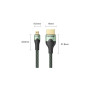 Кабель мультимедійний HDMI M to HDMI micro M 1.0m V2.0 8K 60Hz green VENTION (AGKGF)