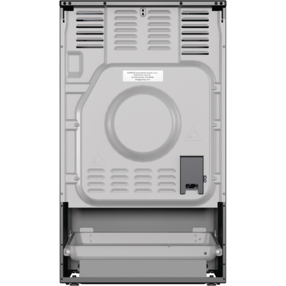 Плита Gorenje електрична склокерамічна, 70л, ExtraSteam, 50x60см, чорний